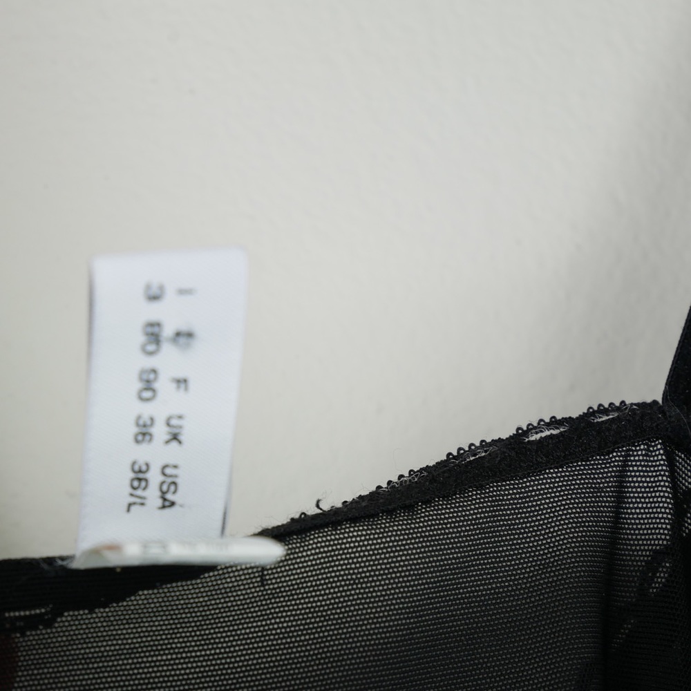Moschino lingerie black logo bra love embroidery - Picture 7 of 7